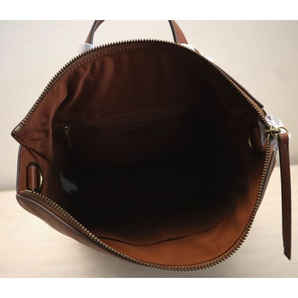 Fossil SHB2976210 Women's Medium Brown Leather Elina Convertible Backpack - Picture 6 of 16